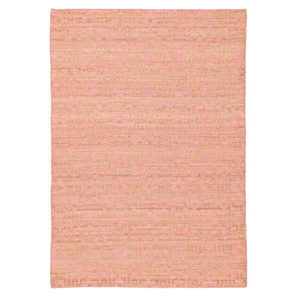 ECARPETGALLERY Flat-Weave Palas Denizli Dark Pink Kilim - 5'3 x 7'5