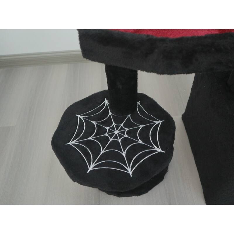 Triking Gothic Design Black Gothic Cat Tree,Easy Installation