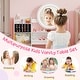 preview thumbnail 11 of 18, Gymax Kids Vanity Table Set w/ Lighted LED Mirror Princess Dressing