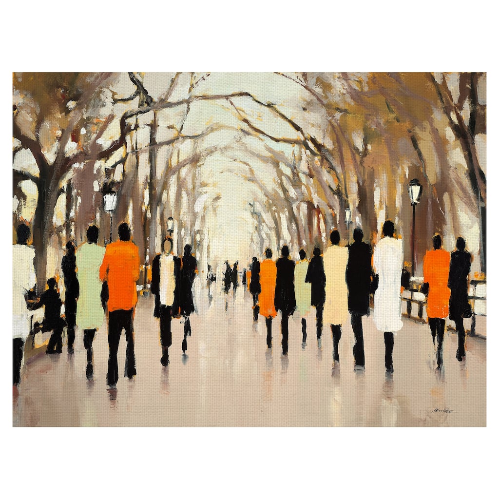 Poet Walk Canvas Art Print