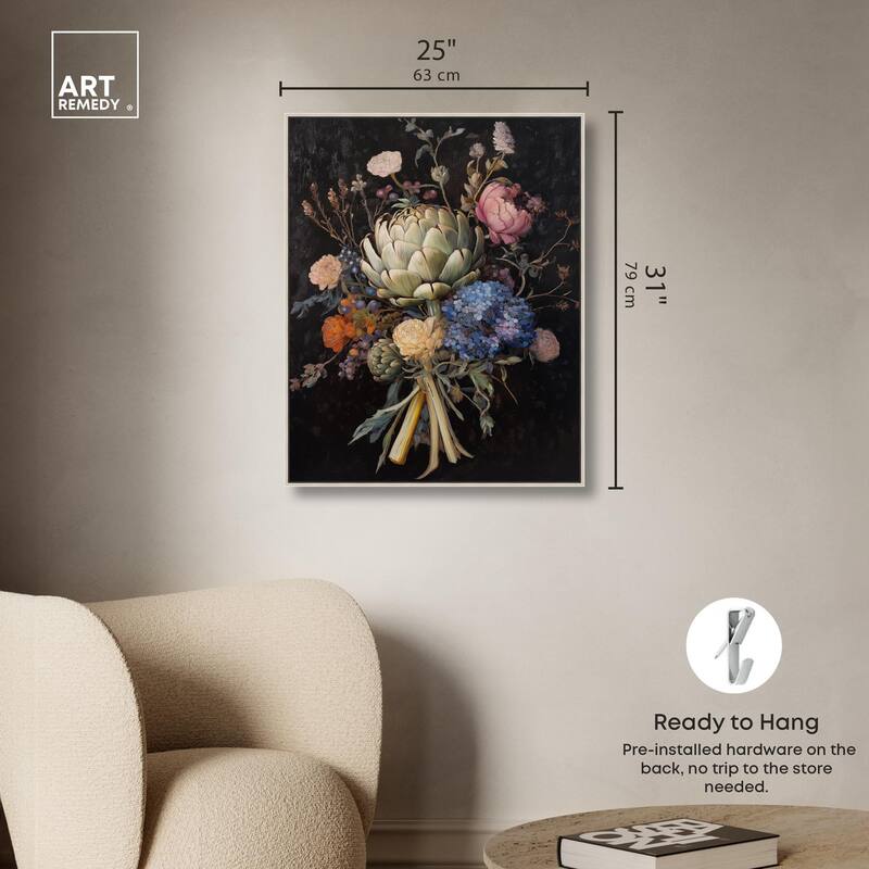 Moody Artichoke II Canvas by Art Remedy