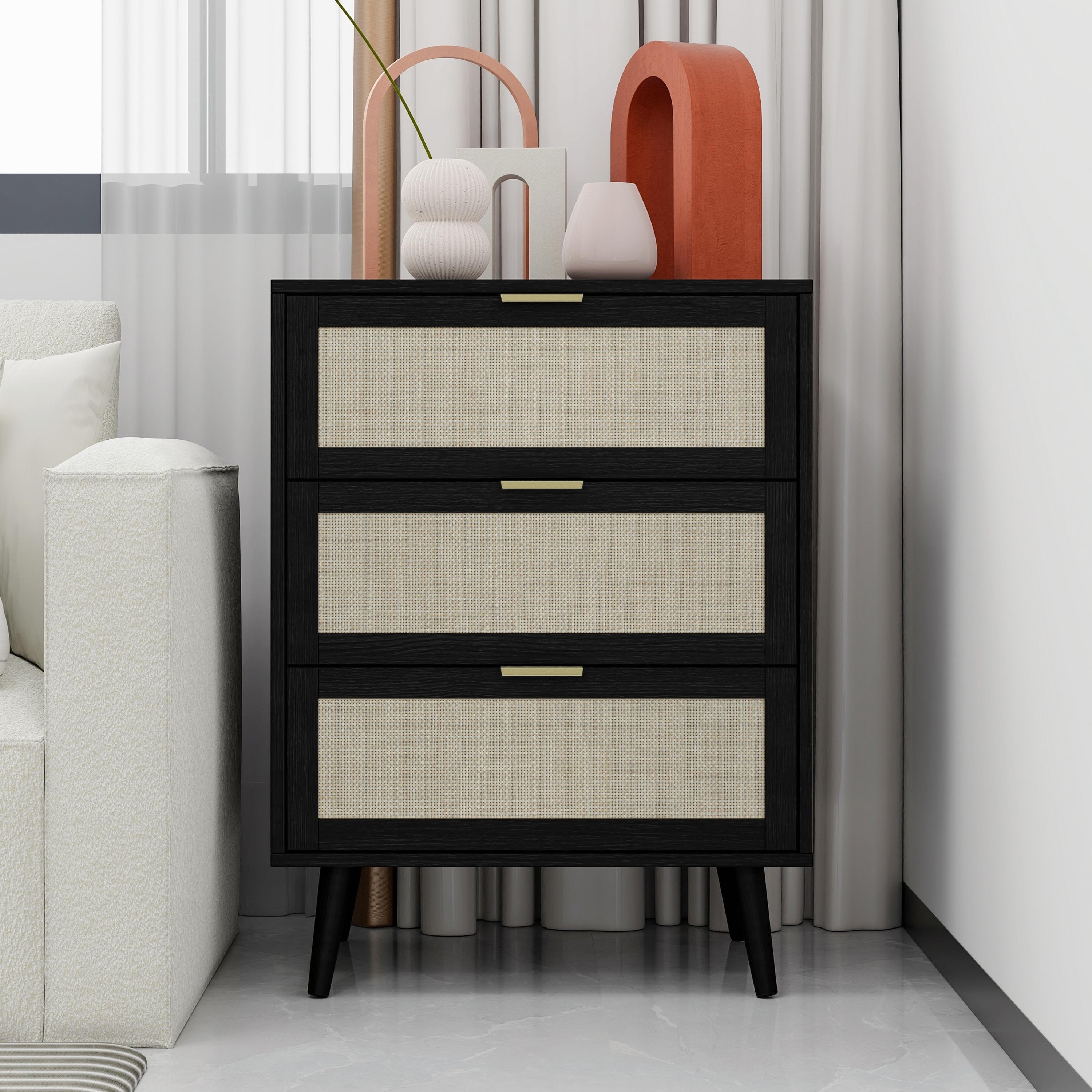 3-Drawer Cabinet for Bedroom, Living Room, and Study