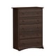 preview thumbnail 1 of 10, Prepac Fremont Superior 5-Drawer Chest for Bedroom - Spacious and Stylish Chest of Drawers, Espresso