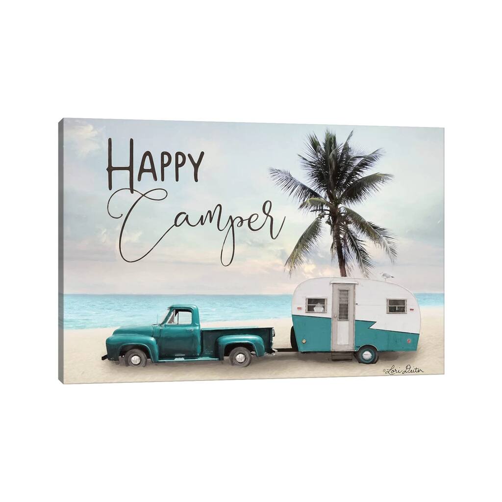 iCanvas "Happy Camper " by Lori Deiter Canvas Print