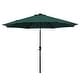preview thumbnail 62 of 142, Holme 9-foot Steel Market Patio Umbrella with Tilt-and-Crank Dark Green