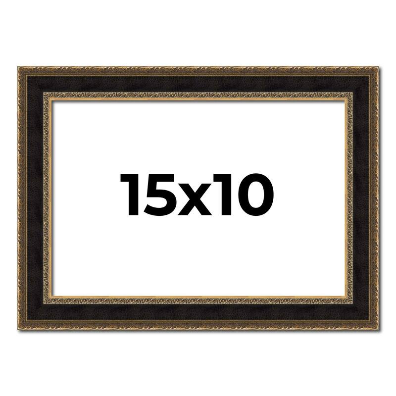 15x10 Frame Gold Antique Vintage Sold Wood Picture Frame | 1.75 Inch