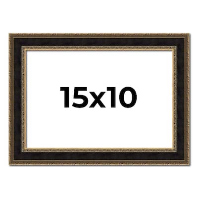 15x10 Frame Gold Antique Vintage Sold Wood Picture Frame | 1.75 Inch