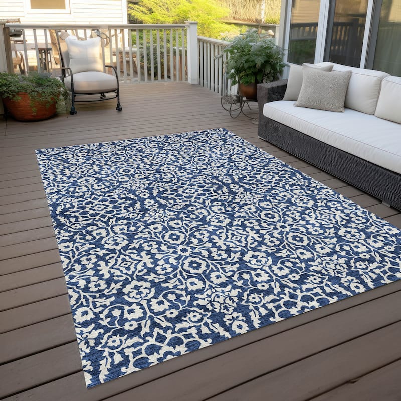 Machine Washable Indoor/ Outdoor Chantille Traditional Farmhouse Rug