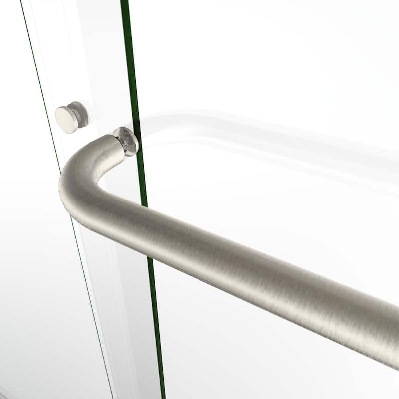 Elegant 60" W x 72" H Double Sliding Shower Doors Black or Brushed Nickel or Chrome finish - 60'' x 72''