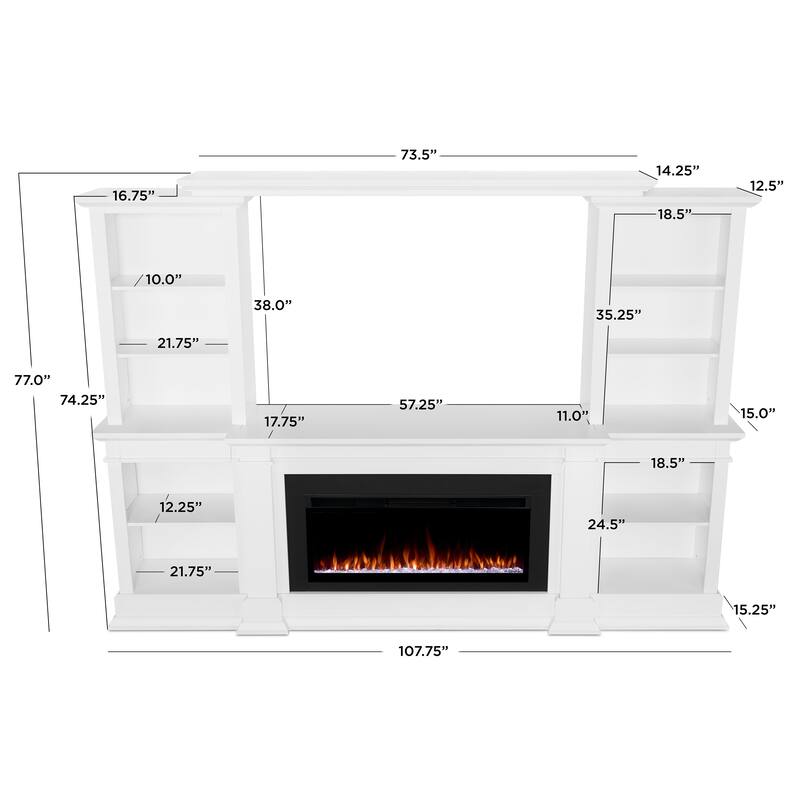 Monte Vista 108" Smart Landscape Electric Fireplace TV Stand