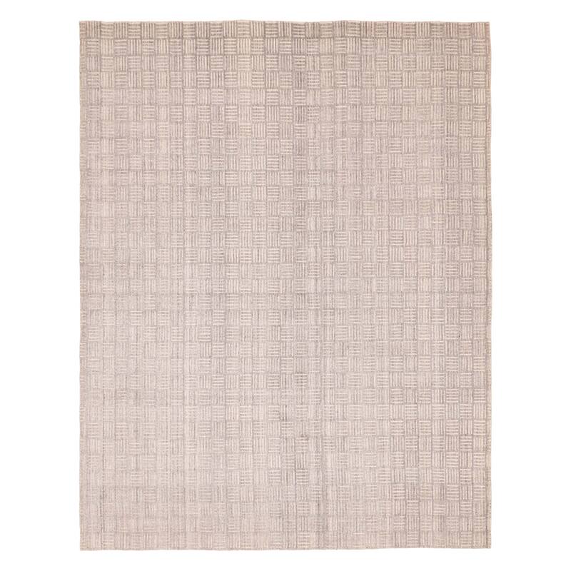 ECARPETGALLERY Hand Loomed Elysian Grey Rug - 8'1 x 10'0