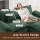 preview thumbnail 69 of 109, Modular Cloud Chenille Sectional Sofa with Ottomans, Deep Seat Convertible L-Shaped or U-Shaped Couch