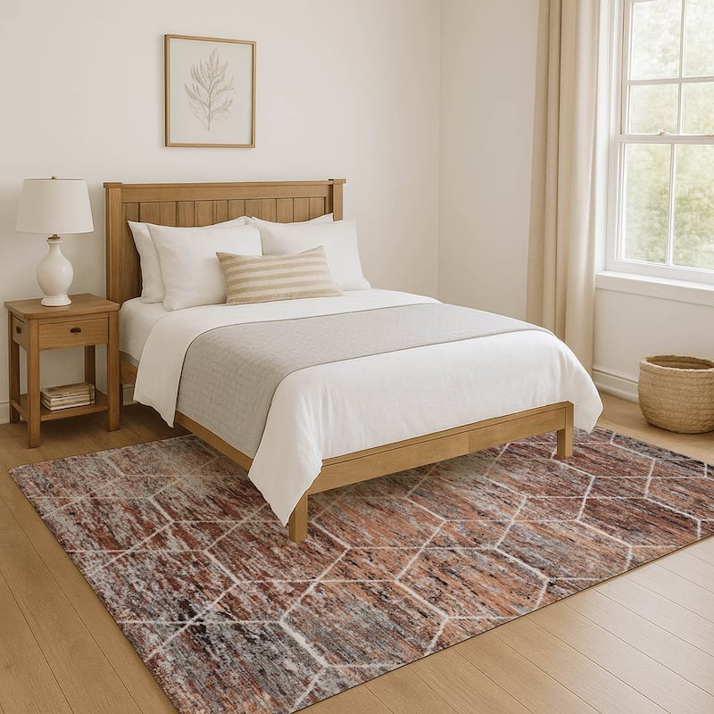 Premium Washable Super Soft Geo Abstract Mayfield Rug