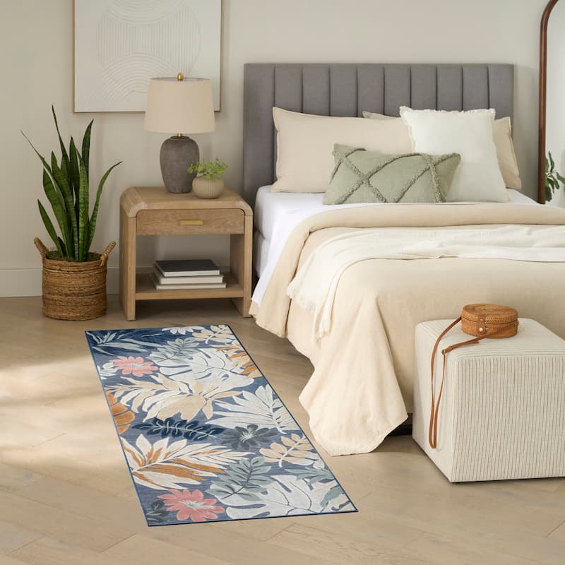 Nourison Suncoast Indoor/Outdoor Tropical Floral Area Rug