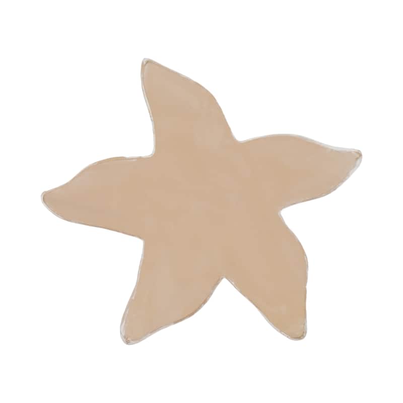 Sagebrook Home 10-Inch Resin Wicker Starfish in White - Polyresin - 10" x 9" x 2"