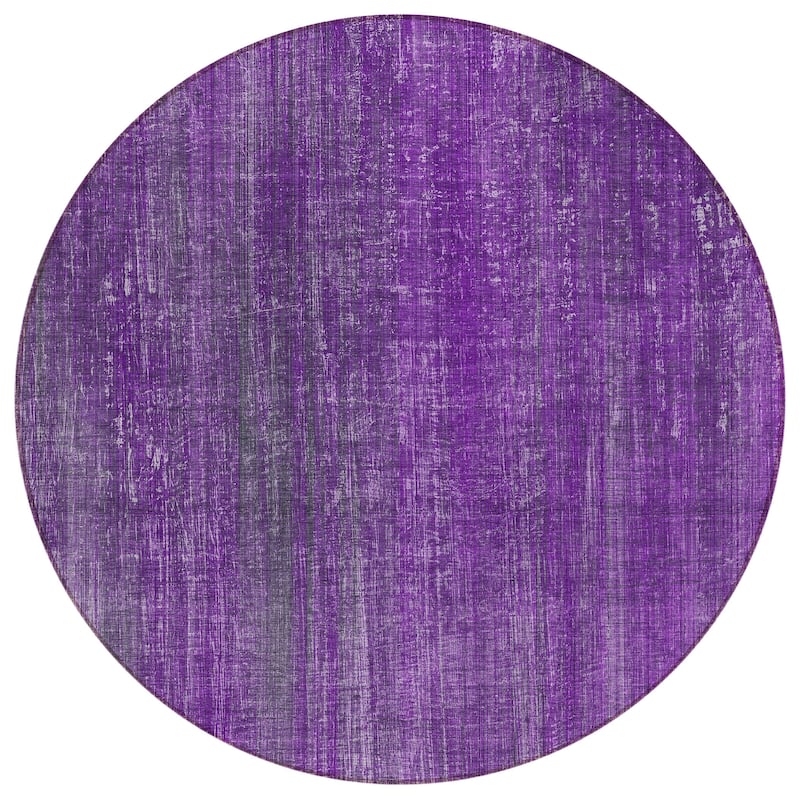 Machine Washable Indoor/ Outdoor Ombre Solid Chantille Rug