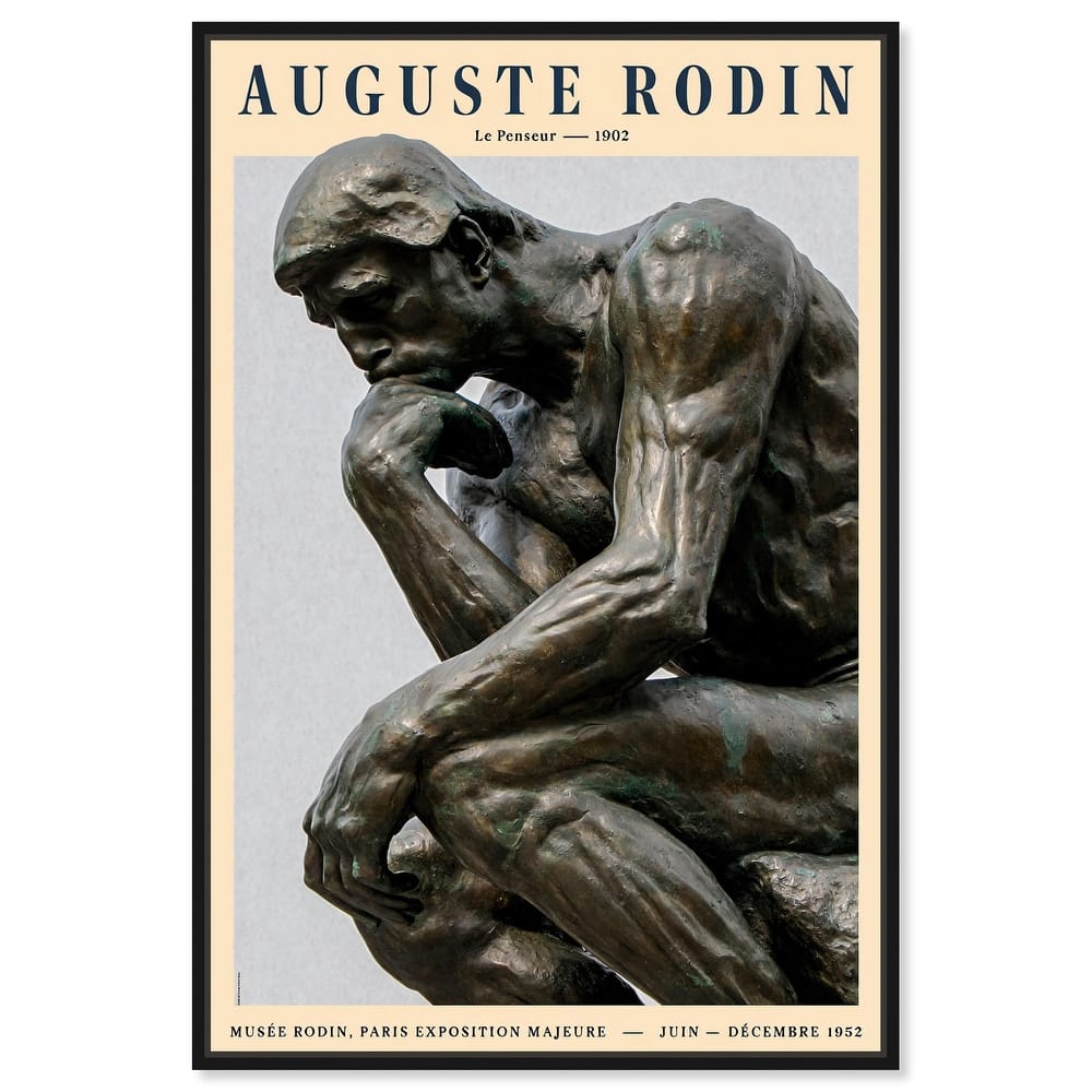 The Thinker Canvas by Art Remedy