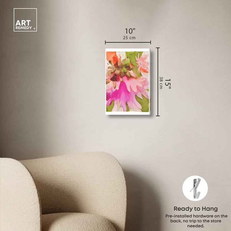 Vibrant Fluidity Floral I Canvas by Art Remedy, Gallery Wrapped