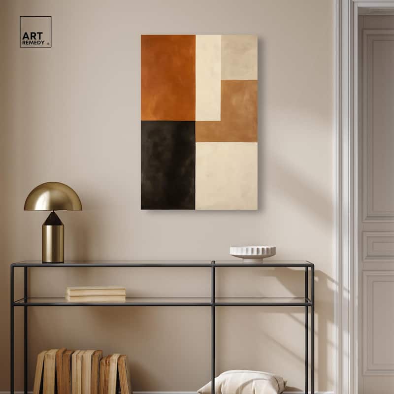 Tonal Grid II Canvas by Art Remedy, Gallery Wrapped