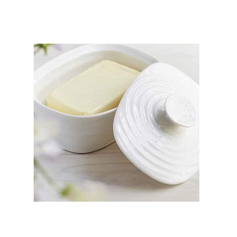 Portmeirion Sophie Conran White Covered Butter Dish