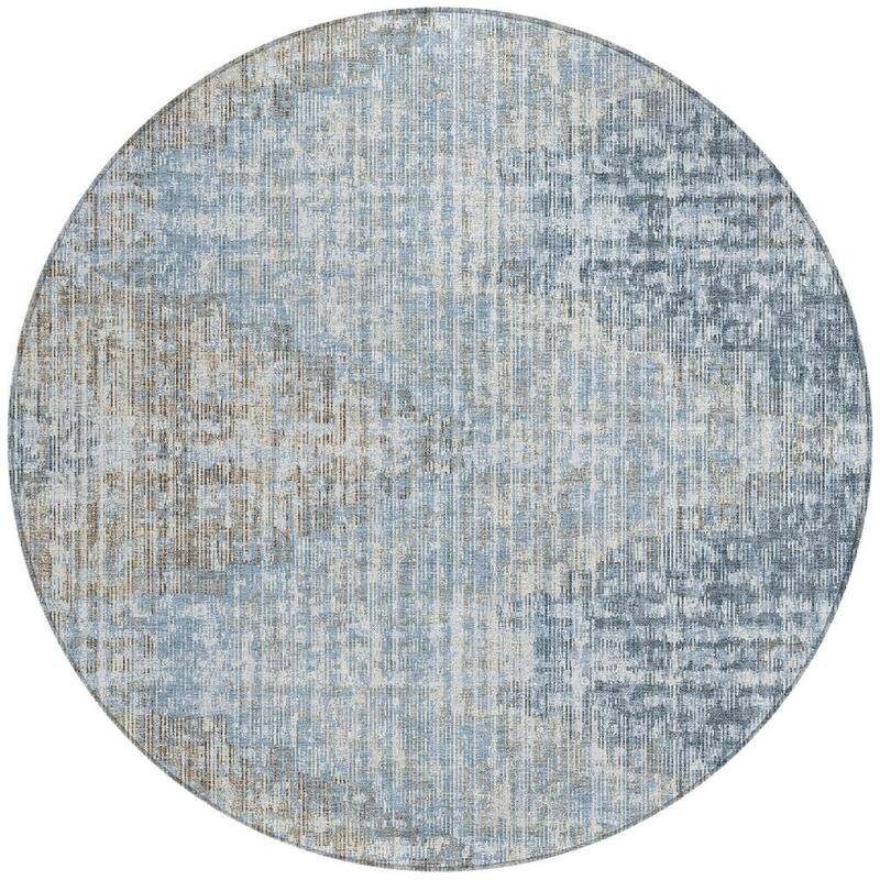 HomeRoots Geometric Transitional Rectangle Outdoor Rug