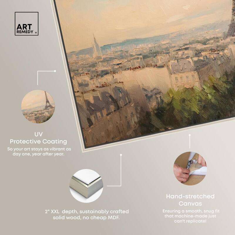 Early Morning Paris Canvas by Art Remedy