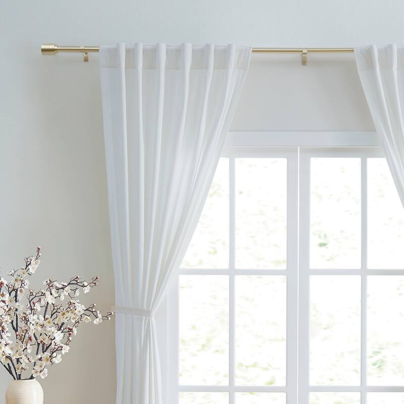 DKNY Fin Curtain Rod and Finial Set