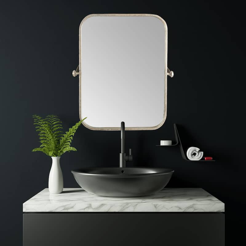 Metal Framed Pivoting Wall Mirror