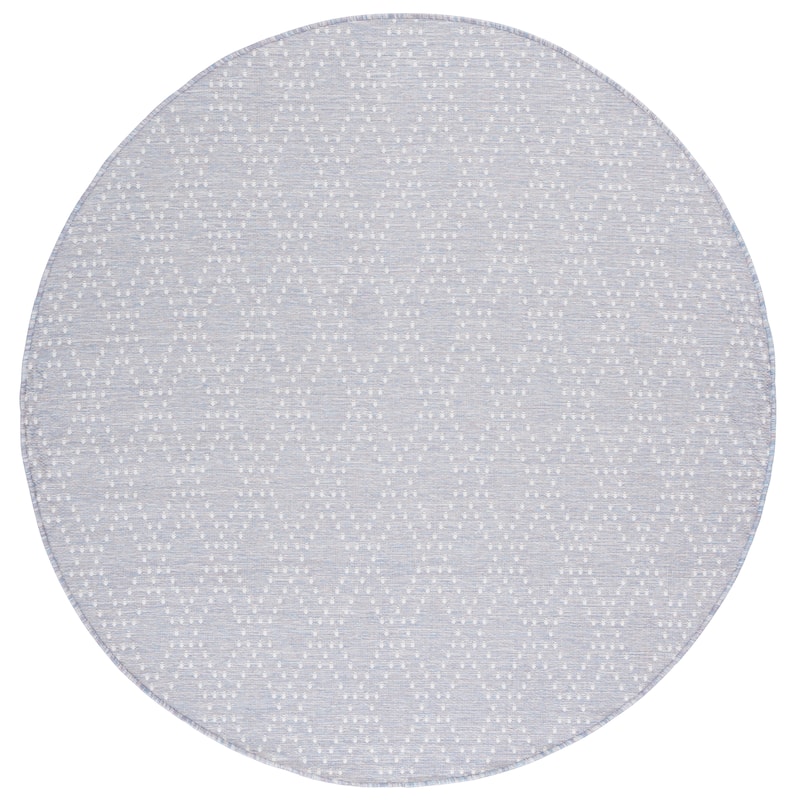 SAFAVIEH Sunset Jenja Indoor/Outdoor Washable Backyard Patio Rug - 6'7" Round - Blue/Lavender