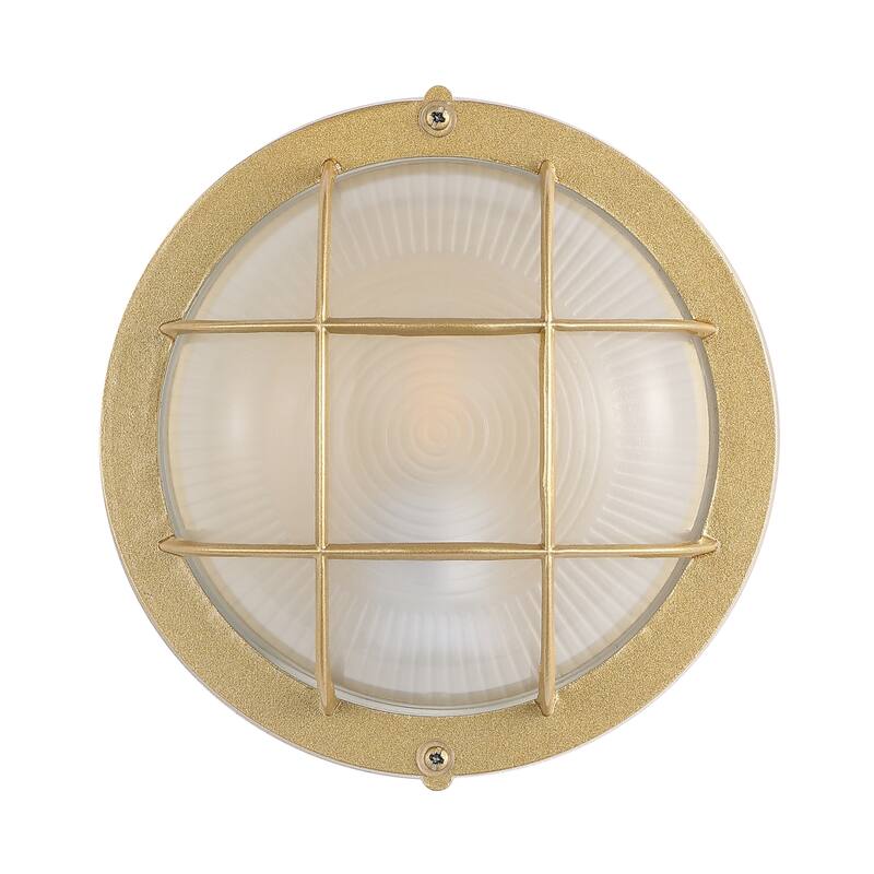 SAFAVIEH Lighting Bogdana Outdoor Wall Sconce - 8" W x 8" D x 4" H - 8Wx8Dx4H