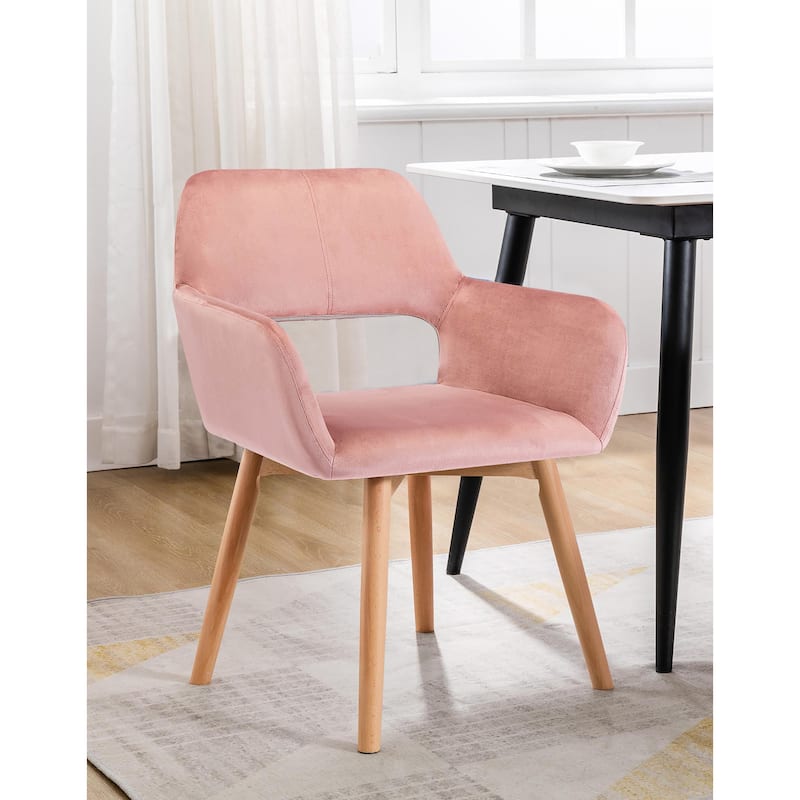 Porthos Home Diana Velvet/ Beech Wood Dining Chairs (Set of 2)
