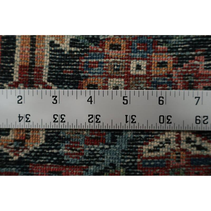 Hand Knotted Oriental 100% Wool Carpet Traditional Tribal Oranges & Rust Gharajeh Area Rug - 6' 4'' X 4' 6''