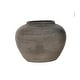 preview thumbnail 1 of 0, Artissance 8"W Small Charcoal/Gray Ceramic Indoor Outdoor Vintage Pottery Jar, Home and Garden Decor (Size & Finish Vary)