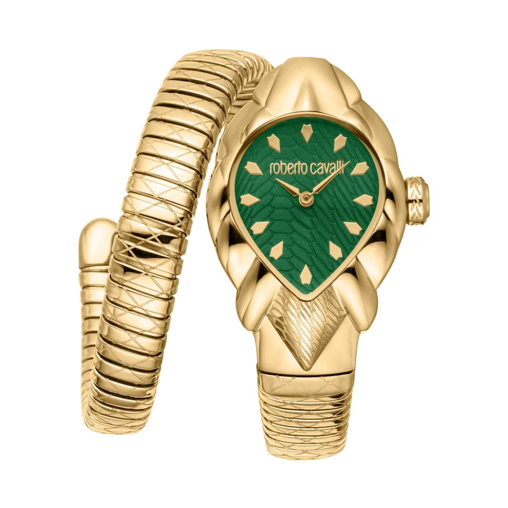 Roberto Cavalli Women's RC5L110M0045 Quartz Watch - Gold-Tone