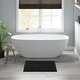 preview thumbnail 81 of 109, Madison Park Signature Splendor 100-percent 100% Cotton Tufted 3000 GSM Reversible Bath Rug 20x30" - Black