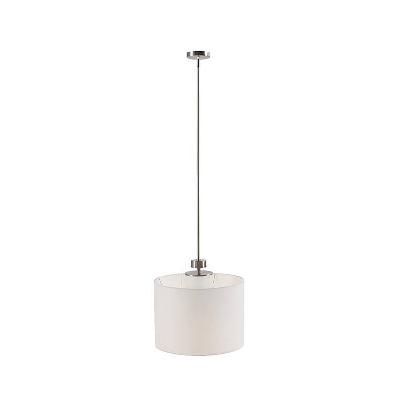 Pacific Metal Pendant with Drum Shade for livingroom,bedroom,and dining room