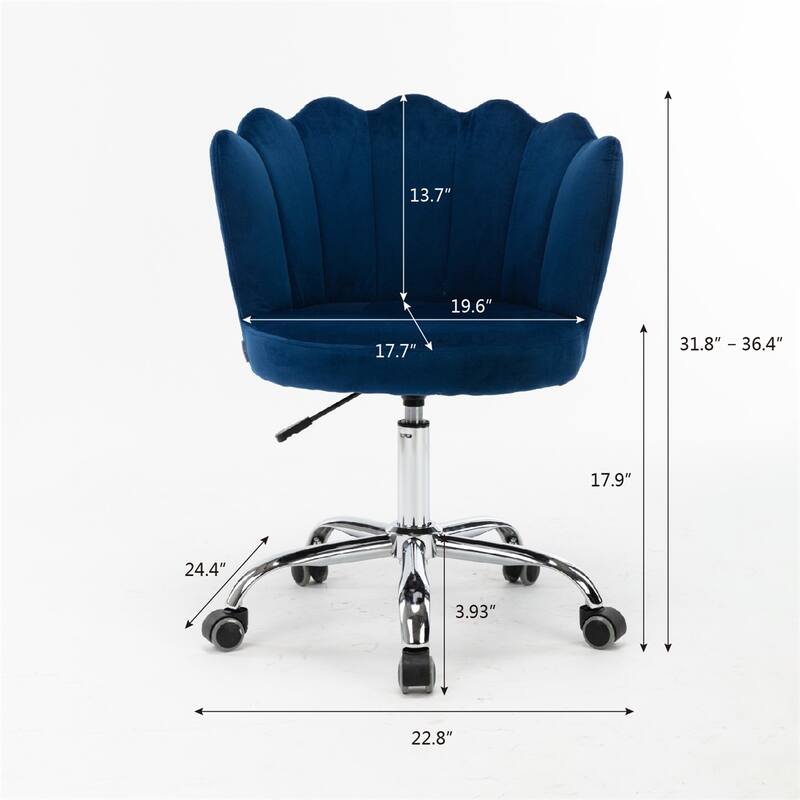 Merax Swivel Velvet Shell Chair for Living Room