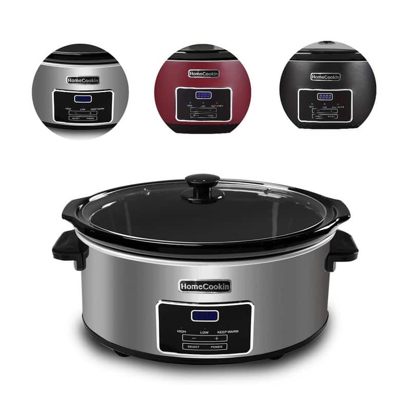 Homecookin 6,7 Quart Digital Programmable Slow Cooker