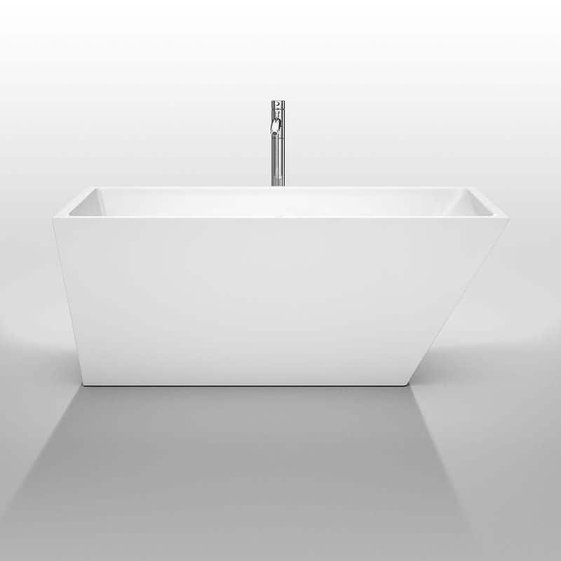 Wyndham Collection Hannah 59" Free Standing Acrylic Soaking Tub with
