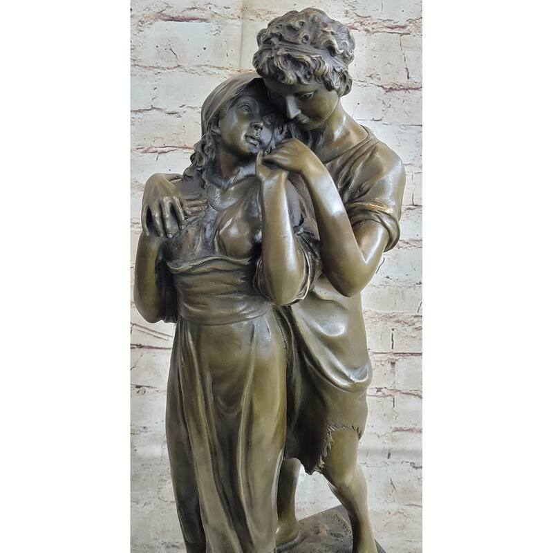 Romantic Lovers Romance Anniversary Wedding Slow Dance Bronze Sculpture Statue