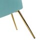 preview thumbnail 37 of 105, Luna Modern Glam Upholstered Tufted Back Side Accent Dining Chair with Small Base by HULALA HOME