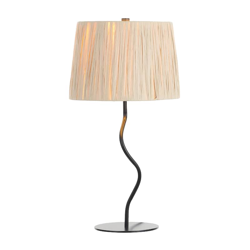 SAFAVIEH Lighting Arnela Contemporary 24-inch Table Lamp (LED Bulb Included) - 13 In. W x 13 In. D x 24.25 In. H - 13Wx13Dx24H