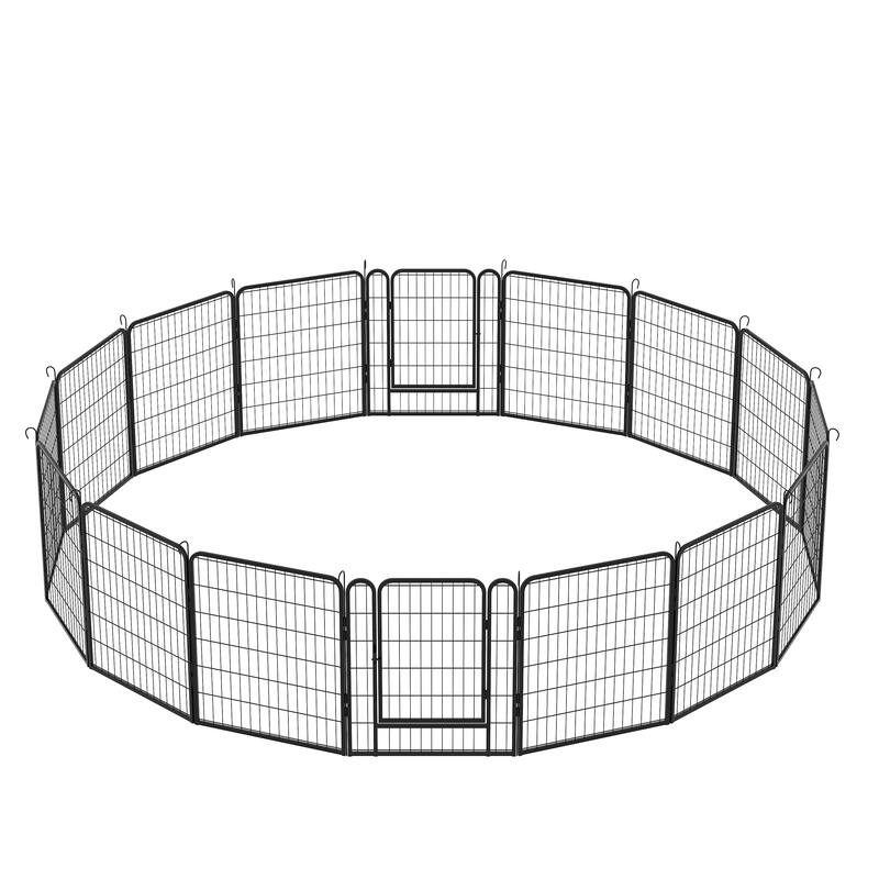 Heavy Duty Metal Playpen Dog House Dog Crate with Door Dog Fence Pet Exercise Pen Dog Crate for Outdoor