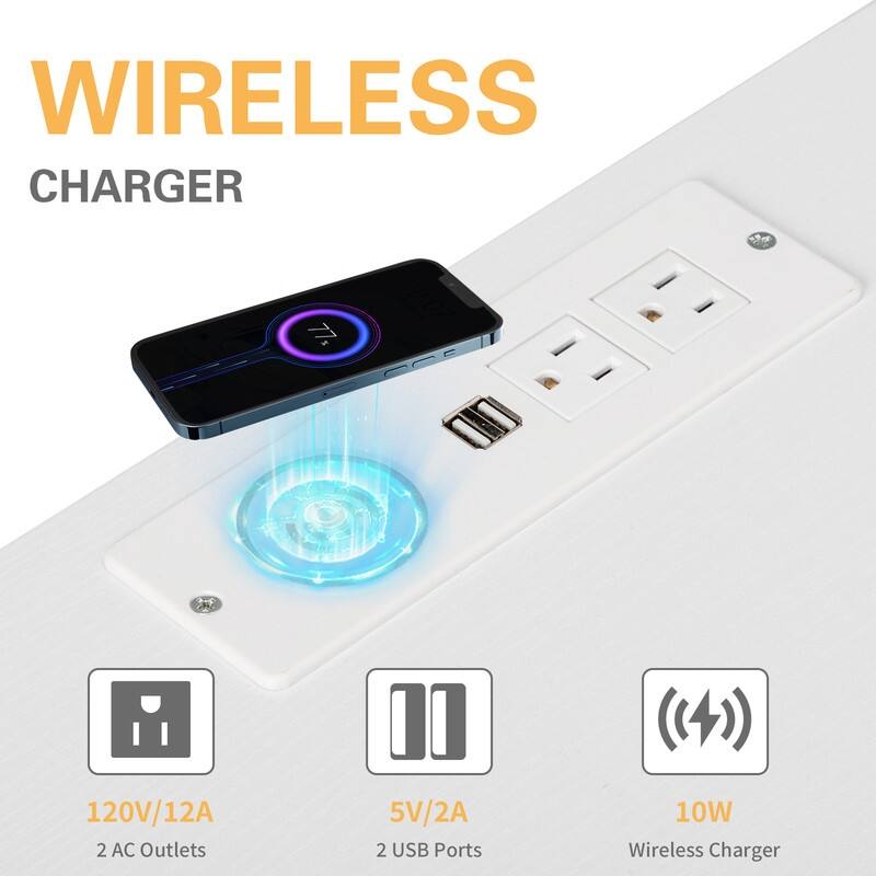 LED Light Nightstand with USB