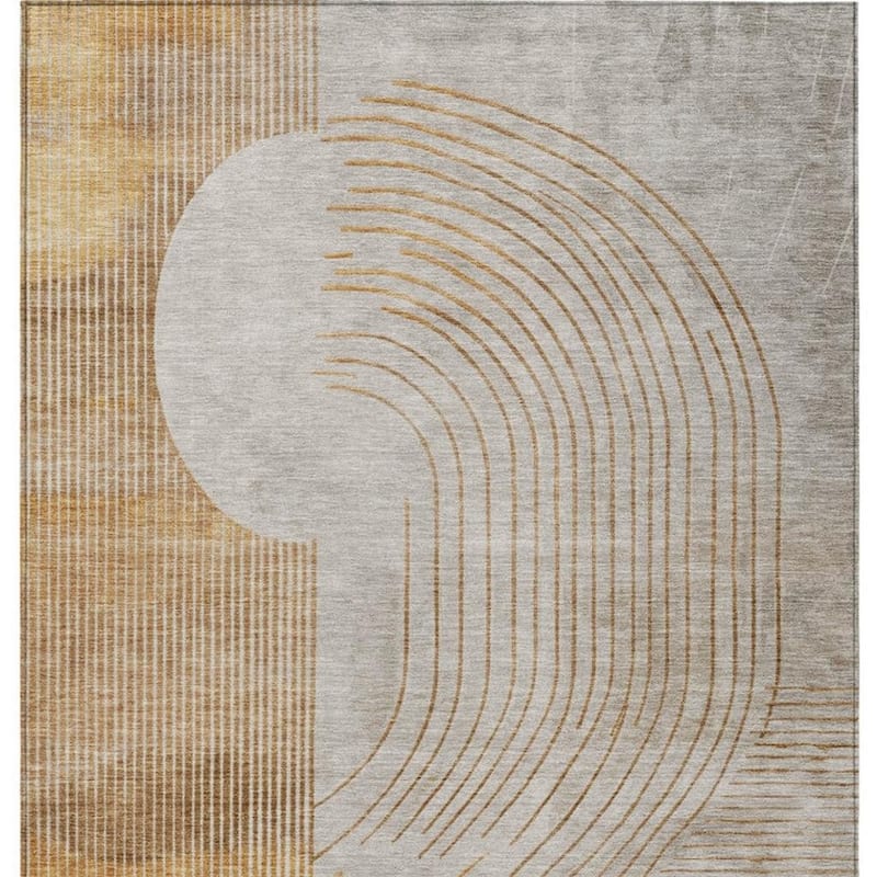 HomeRoots Geometric Transitional Rectangle Outdoor Rug