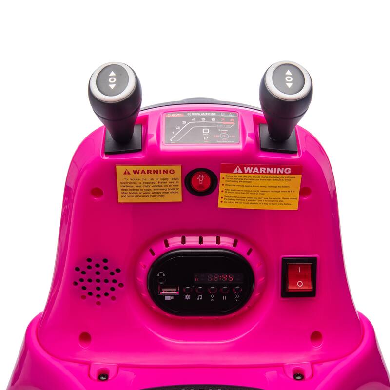12V Kids Ride On Bumper car W/Parents control,Rotate 360 degrees,Two-handed switch for direction control For kids of 2-5