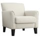 preview thumbnail 17 of 19, Uptown Modern Accent Chair by iNSPIRE Q Classic White