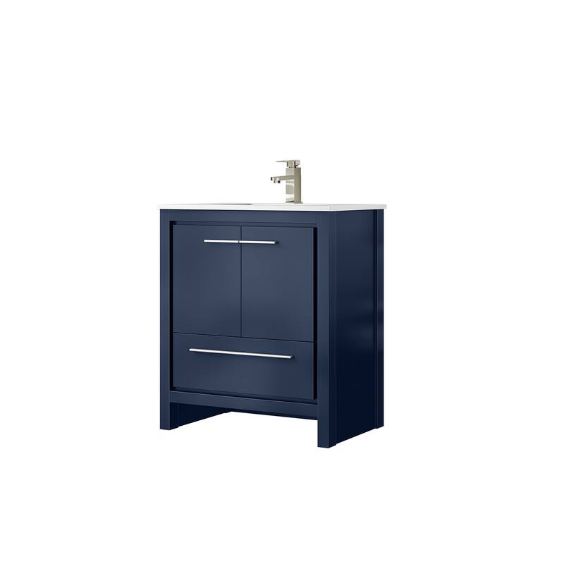 Lafarre Bath Vanity Quartz Top, Sink and Brushed Nickel Faucet