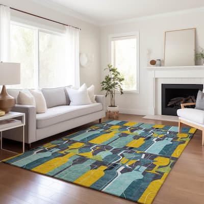 Premium Washable Super Soft Wine and Cocktail Mayfield Rug