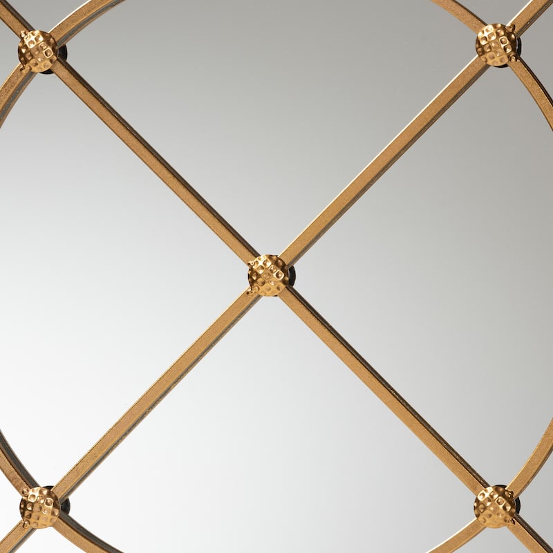 Ohara Modern and Contemporary Metal Accent Wall Mirror